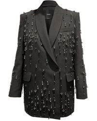 Pinko - Blazer Met Kristallen En Parels - Lyst