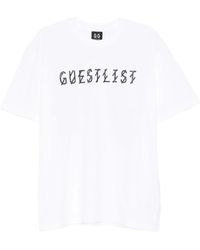 44 Label Group - Tops ,Wit ,Katoen Wit Katoenen Grafische Print T-Shirt - Lyst