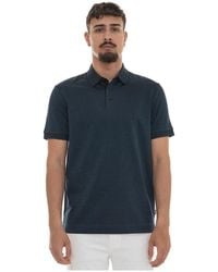 HUGO - Tops ,Blauw ,Katoen H-Parlay-242 Polo Shirt Met Korte Mouwen - Lyst