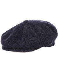 Kangol - Accessoires ,Blauw ,Wol Marl Wol Flat Cap Hoed - Lyst