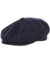 Kangol - Accessoires ,Blauw ,Wol Marl Wol Flat Cap Hoed - Lyst