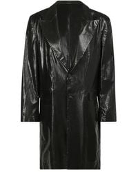MM6 by Maison Margiela - Leather Jackets - Lyst