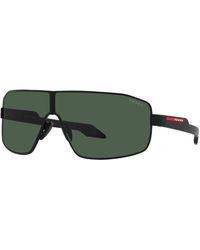 Prada - Matte black/dark green sonnenbrille ps 54ys,sunglasses - Lyst
