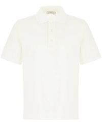 Lanvin - Tops ,Wit ,Katoen Klassiek Poloshirt - Lyst