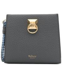 Mulberry - Tassen ,Grijs ,Leer Iris Coin Zip Around Clutch - Lyst
