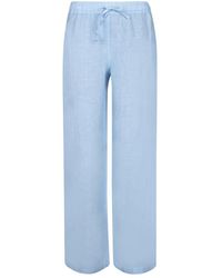 120% Lino - Linnen Broek - Lyst