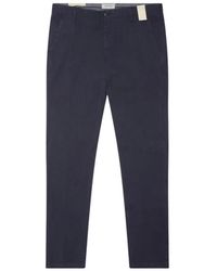 AT.P.CO - Broeken ,Blauw ,Chinos - Lyst
