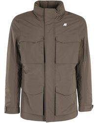 K-Way - Jassen ,Bruin ,Nylon Manphy Warm Ottoman Jas - Lyst