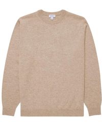 Sunspel - Truien & Vesten ,Denim Cashmere Crew - Lyst