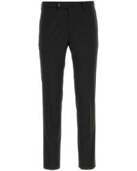 PT Torino - Broeken ,Zwart ,Katoen Stretch Katoen Chino Broek - Lyst