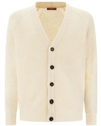 Cruna - Cardigan Van Crème Wol - Lyst