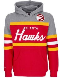 Mitchell & Ness - Hoodies & Sweatvesten ,Rood ,Katoen Nba Headcoach Hoodie Scarlet - Lyst