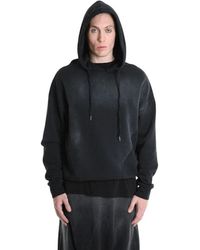 LA HAINE INSIDE US - Hoodies & Sweatvesten ,Zwart ,Katoen Tie Dye Hoodie Met Relaxte Pasvorm - Lyst