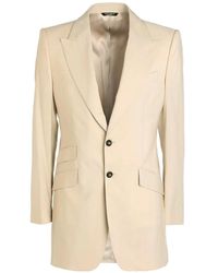 Dolce & Gabbana - Klassische blazer jacke wolle seide logo - Lyst