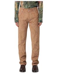 Etro - Braune Lässige Cordhose - Lyst