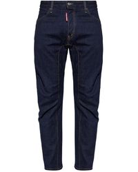 DSquared² - Jeans ,Blauw ,Katoen Nieuwe Biker Jeans - Lyst