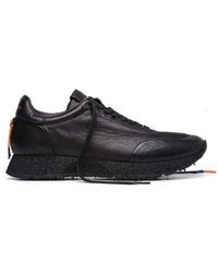 Barracuda - Schoenen ,Zwart ,Leer Kleurrijke Achter Sneaker Met Gerecyclede Rubberen Zool - Lyst