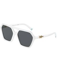 Tiffany & Co. - Weiß/graue sonnenbrille tf 4198,sunglasses - Lyst