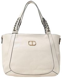 Twinset - Geflochtene Griffe Mini Tasche - Lyst