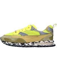 HIDNANDER - Sneaker Aus Leder Und Stoff - Lyst