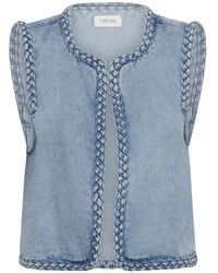 Cream - Jassen ,Blauw ,Denim Duncan Vest - Lyst