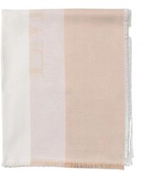 Emporio Armani - Natuurlijk Logo Sjaal Franje Rand - Lyst