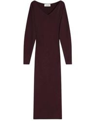 Lanvin - Midi Jurk Met Zijsplit - Lyst