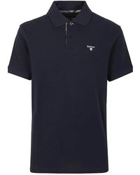 Barbour - Tops ,Blauw ,Katoen Polo Shirts - Lyst