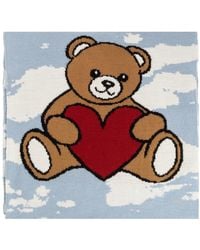 Moschino - Schal Mit Charakteristischem Teddybär-Motiv - Lyst