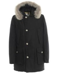 Woolrich - Jassen ,Zwart ,Wol Cappotto 100 Jacket - Lyst