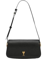Ami Paris - Tassen ,Zwart ,Shoulder Paris Bag - Lyst