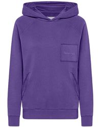 Philippe Model - Hoodies & Sweatvesten ,Paars ,Katoen Hoodie - Lyst