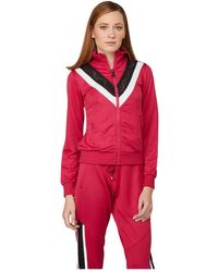 Twinset - Kersen Geometrische Sweater Met Rits - Lyst