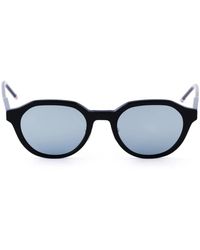 Thom Browne - Accessoires ,Zwart ,Acetate Oval Zonnebril - Lyst