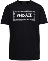Versace - Geborduurd '90S Vintage Logo T-Shirt - Lyst