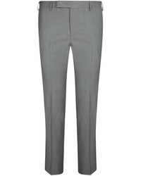 PT Torino - Broeken ,Grijs ,Grijze Stijlvolle Broek Voor Mannen - Lyst