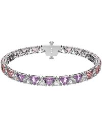Swarovski - Damen Tennis Armband Trilliant-Schliff Rosa Matrix 5614928 - Lyst