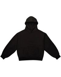 GARMENT WORKSHOP - Hoodies & Sweatvesten ,Zwart ,Katoen Double Layer Embro Hoodie - Lyst