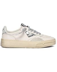 4b12 - Witte Leren Sneakers Voor Vrouwen - Lyst