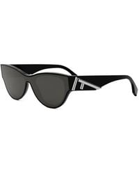Fendi - Accessoires ,Zwart ,Stijlvolle Zonnebril Voor Jouw Look - Lyst
