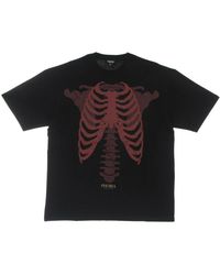 PHOBIA ARCHIVE - Tops ,Zwart ,Katoen Skeleton Print Tee - Lyst