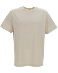 A.P.C. - Tops ,Katoen Maglietta Girocollo - Lyst