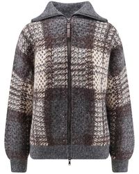 Brunello Cucinelli - Cardigan Met Dubbele Ritssluiting - Lyst