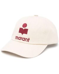 Isabel Marant - Gorra de algodón bordada con logo - Lyst