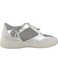 Stonefly - Velours/Laminierte Sneakers - Lyst
