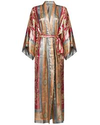 Mes Demoiselles - Reggio seiden kimono mit lurex faden - Lyst