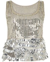 Alberta Ferretti - Sleeveless Tops - Lyst