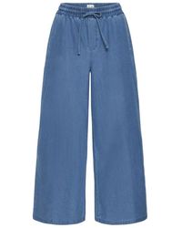 Ichi - Kate Denim Wide Jeans - Lyst