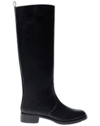 SCAROSSO - Sofia braun leder kniehoher stiefel,sofia kniehohe stiefel - Lyst