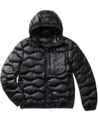 Blauer - Jassen ,Zwart ,Zwarte Lichtgewicht Donsjas Met Capuchon - Lyst